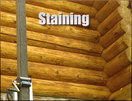  Blount County, Alabama Log Home Staining
